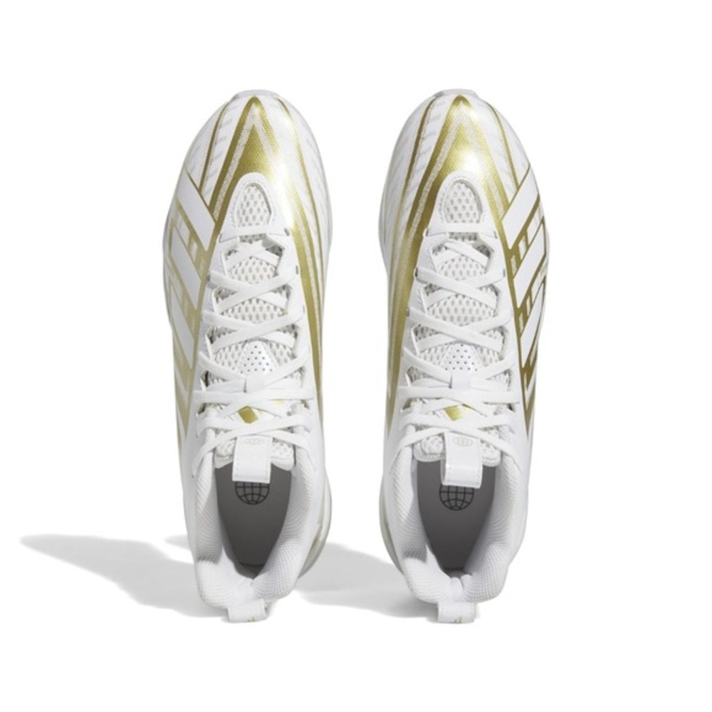Men's‎ Freak Spark 23 Football Cleats by adidas White Gold Size 9 New With Box - Picture 5 of 6
